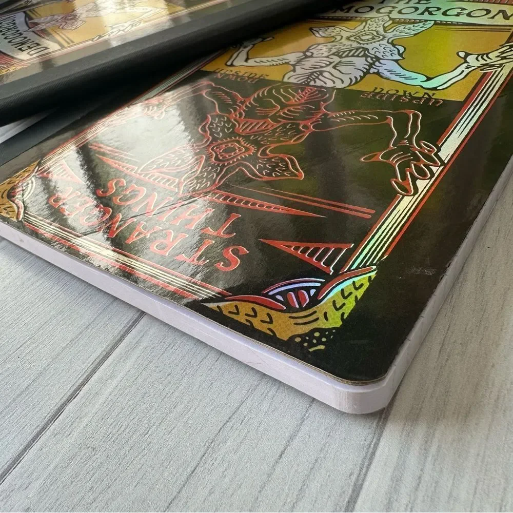 3 x Stranger Things Demogorgon 100 College 9.75 x 7.5 Ruled Notebooks